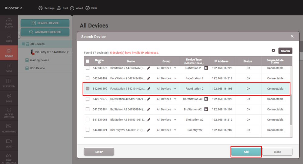 BioStar 2 — ricerca e report